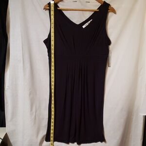 Elegant Black Sleeveless Midi Dress